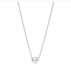 Tiffany Silver Bean Necklace